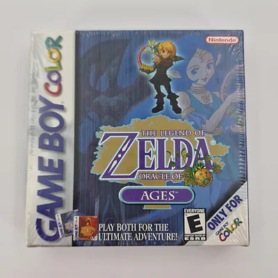 The Legend of Zelda Oracle of Ages (United States), 2nd Print, Sealed, Game Boy Color