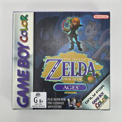 The Legend of Zelda Oracle of Ages (Australia) 1st Print, Game Boy Color