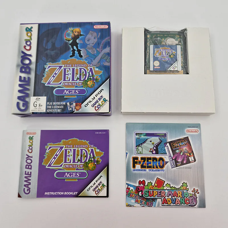 The Legend of Zelda Oracle of Ages (Australia) 2nd Print, Game Boy Color - 圖片 2/9