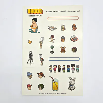 Habbo.es Stickers/Pegatinas 2005 (España) Habbohotel.es