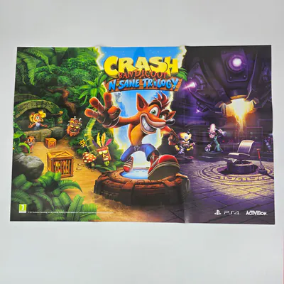 Crash Bandicoot N. Sane Trilogy Poster - Pre Order PlayStation 4 Game Store