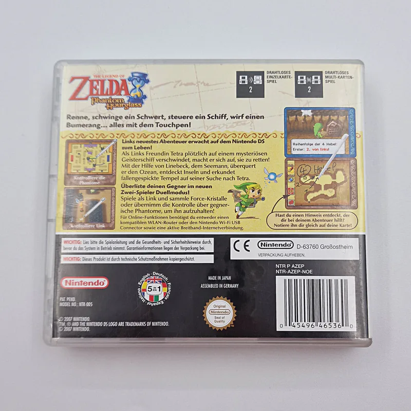 The Legend of Zelda The Phantom Hourglass (Germany) 1st Print Nintendo DS - 圖片 2/4