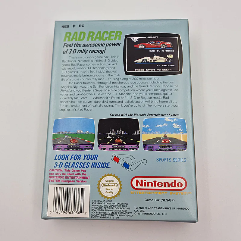 Rad Racer NES (European Version) GPS, Brand New - Bild 2 von 4