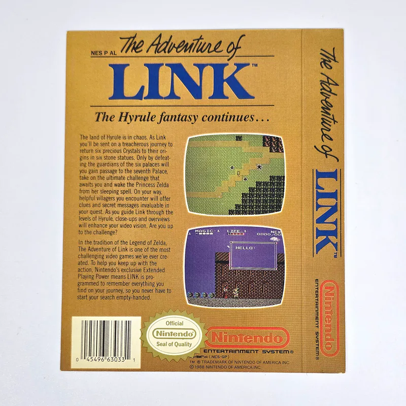 Zelda II: The Adventure of Link NES N21A Display Box (United States) - 圖片 2/2