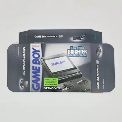 Game Boy Advance SP AGS-101 Graphite Brighter Unfolded Display Box - Toys R US (United States)