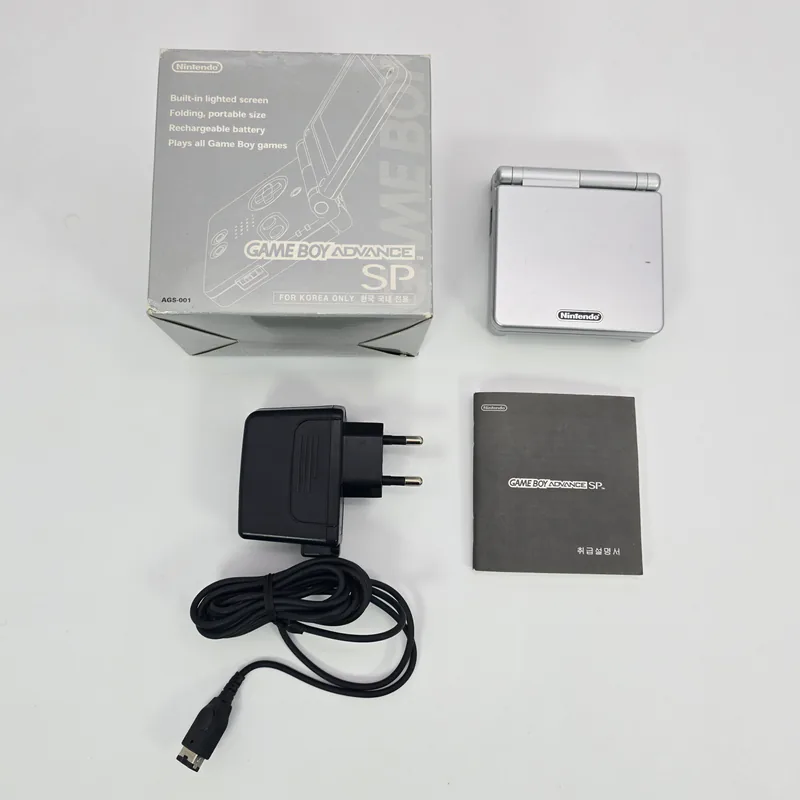 Game Boy Advance SP Platinum Platinum AGS-001 (South Korea) Nintendo, For Korea Only - 圖片 2/10