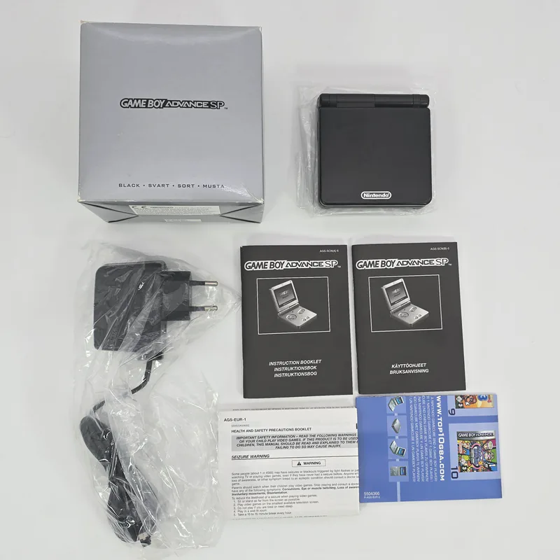 Game Boy Advance SP AGS-001 Black - Scandinavian Version SCN (Sweden) - 圖片 2/9