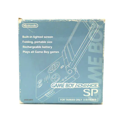 Game Boy Advance SP AGS-001 Pearl Blue (Taiwan) For Taiwan Only Version