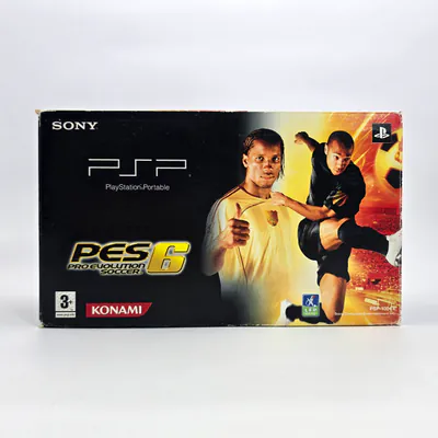 PSP 1004 Black - Pro Evolution Soccer 6 - PES 6 Edition (France)