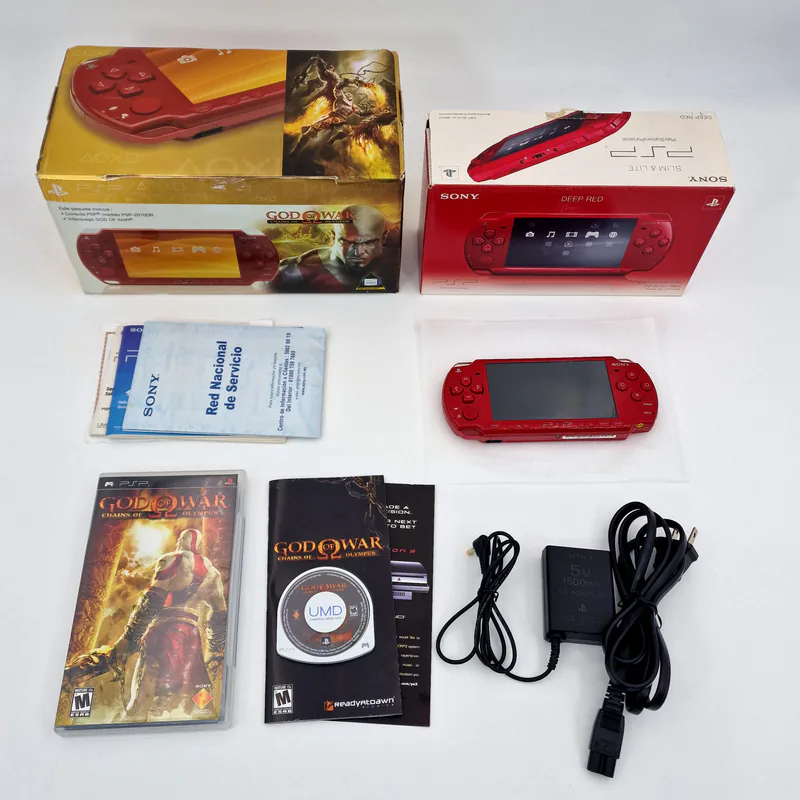 PSP 2010 Deep Red - God of War Chains of Olympus Limited Edition (Mexico) - Image 2 of 10