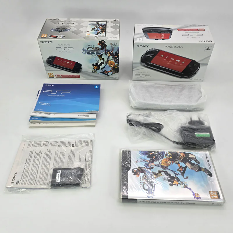 PSP 3004 Slim & Lite Piano Black - Kingdom Hearts Birth by Sleep Bundle (Spain) New, Unused - 图片 2/12