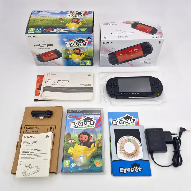 PSP Street E-1004 Charcoal Black - EyePet Adventures Edition (France) - Bild 2 von 7