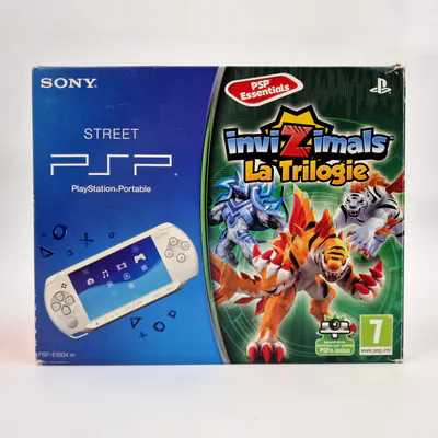 PSP Street E-1004 Ice white - Invizimals La Trilogie Edition Essentials + PSP Go Cam (France)