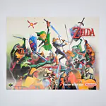 Poster The Legend of Zelda Ocarina of Time & F-Zero X Nintendo 64 - 1999 Nintendo Magazine (France) - 縮圖 1