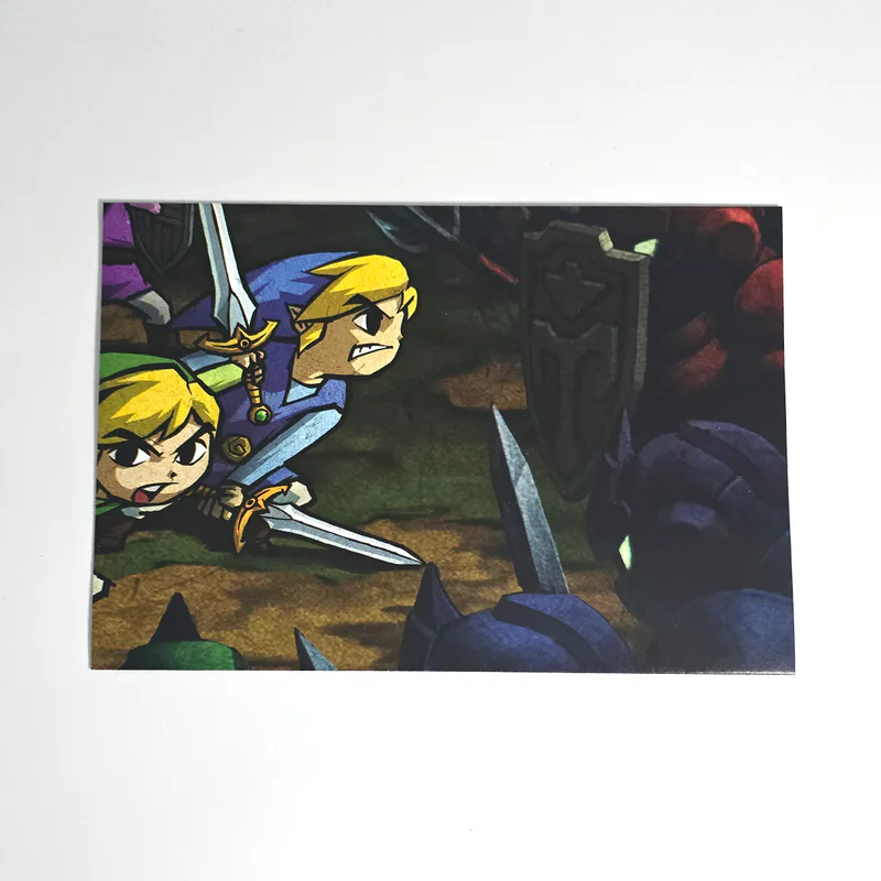 Poster The Legend of Zelda Four Swords Adventures Game Cube - 2004 Nintendo La Revista Ufficiale (Italy) - 圖片 2/2