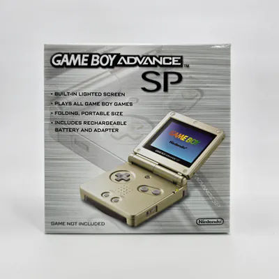 Game Boy Advance SP AGS 001 Gold Limited Edition (Australia) New, Sealed