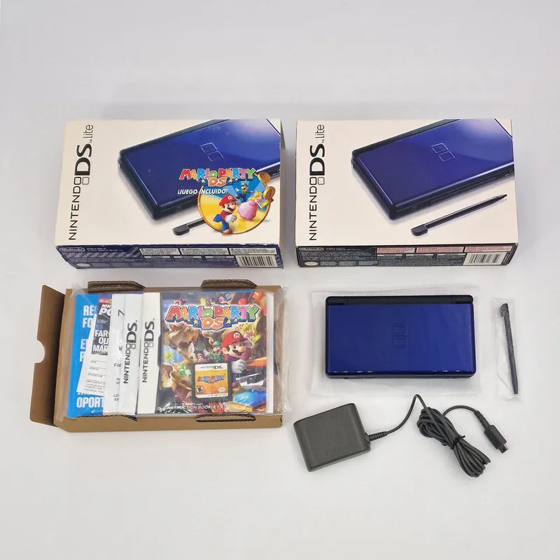 Nintendo DS Lite Colbat Blue & Black - Mario Party DS Bundle (Mexico) - Image 2 of 6