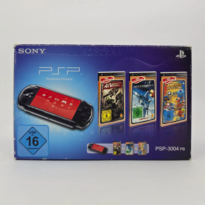 PSP 3004 Piano Black - Marktkauf PSP Essentials Bundle (Germany) - Immagine 1 di 6