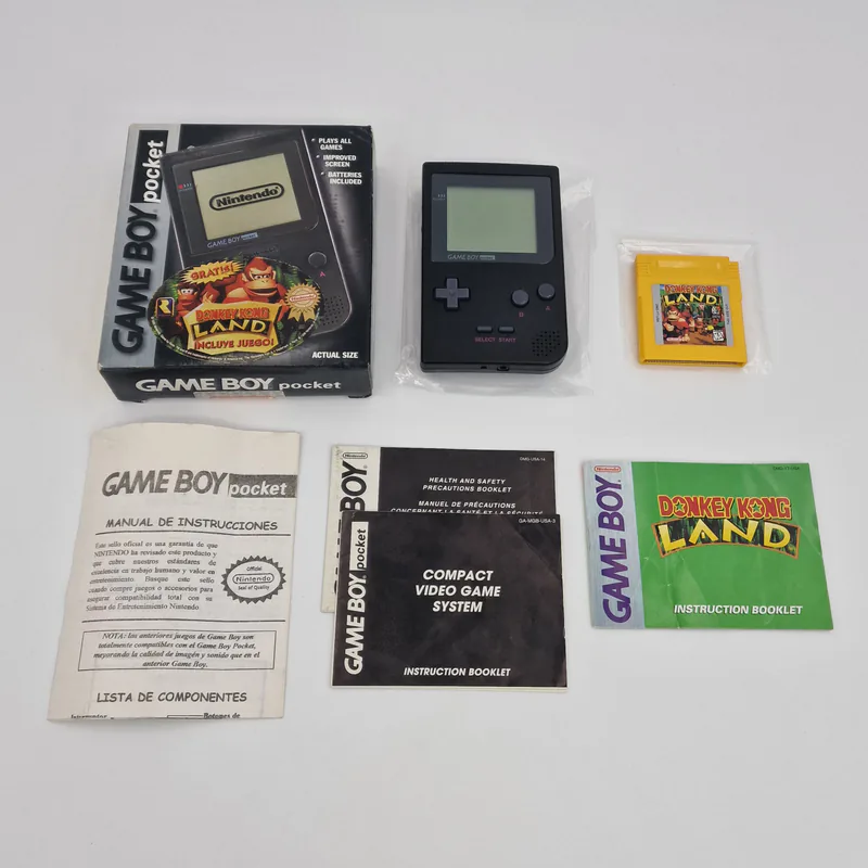 Game Boy Pocket Black - Donkey Kong Land Player's Choice Bundle (Mexico) - 圖片 2/7